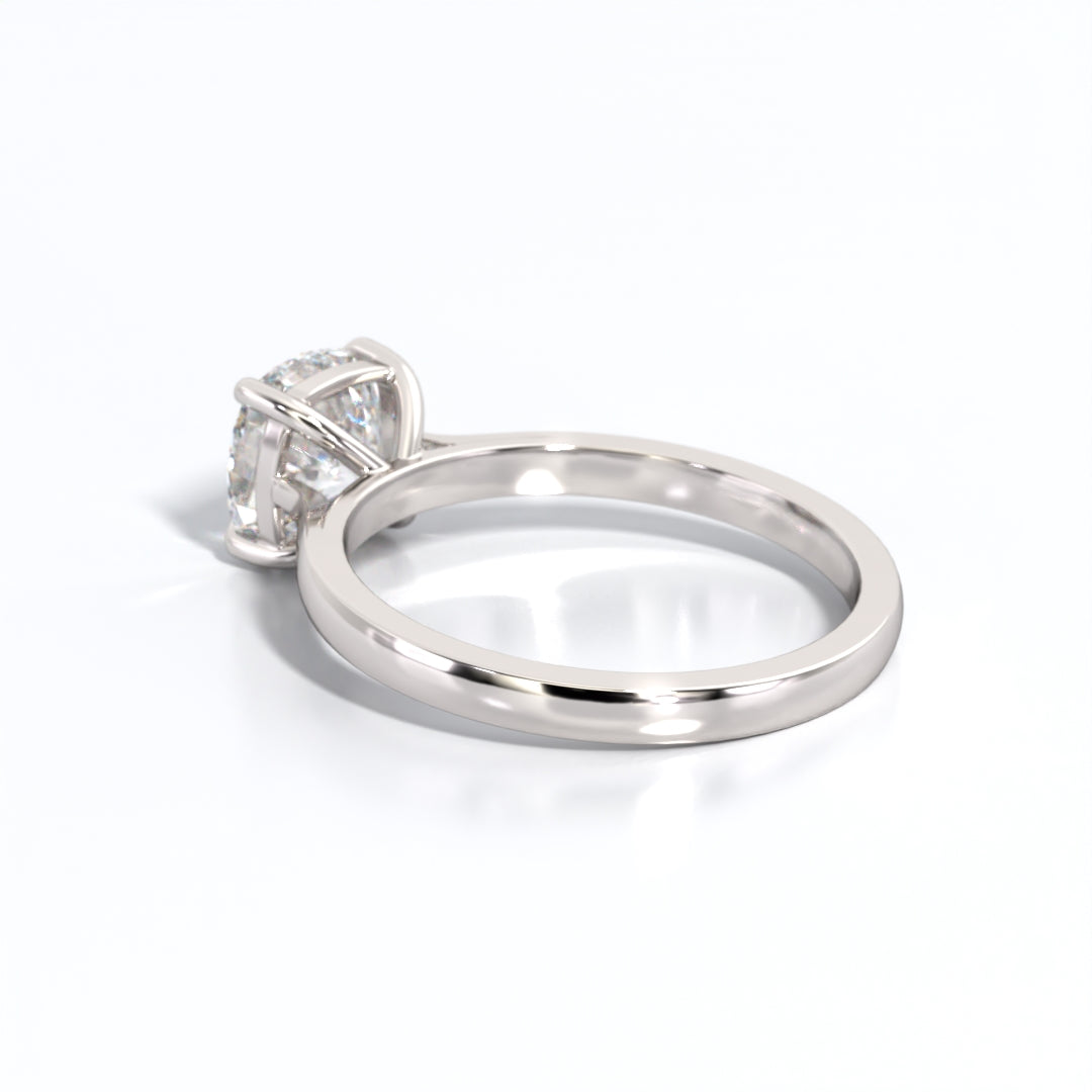 2 ctw Cushion Lab Grown Diamond Solitaire Classic Engagement Ring