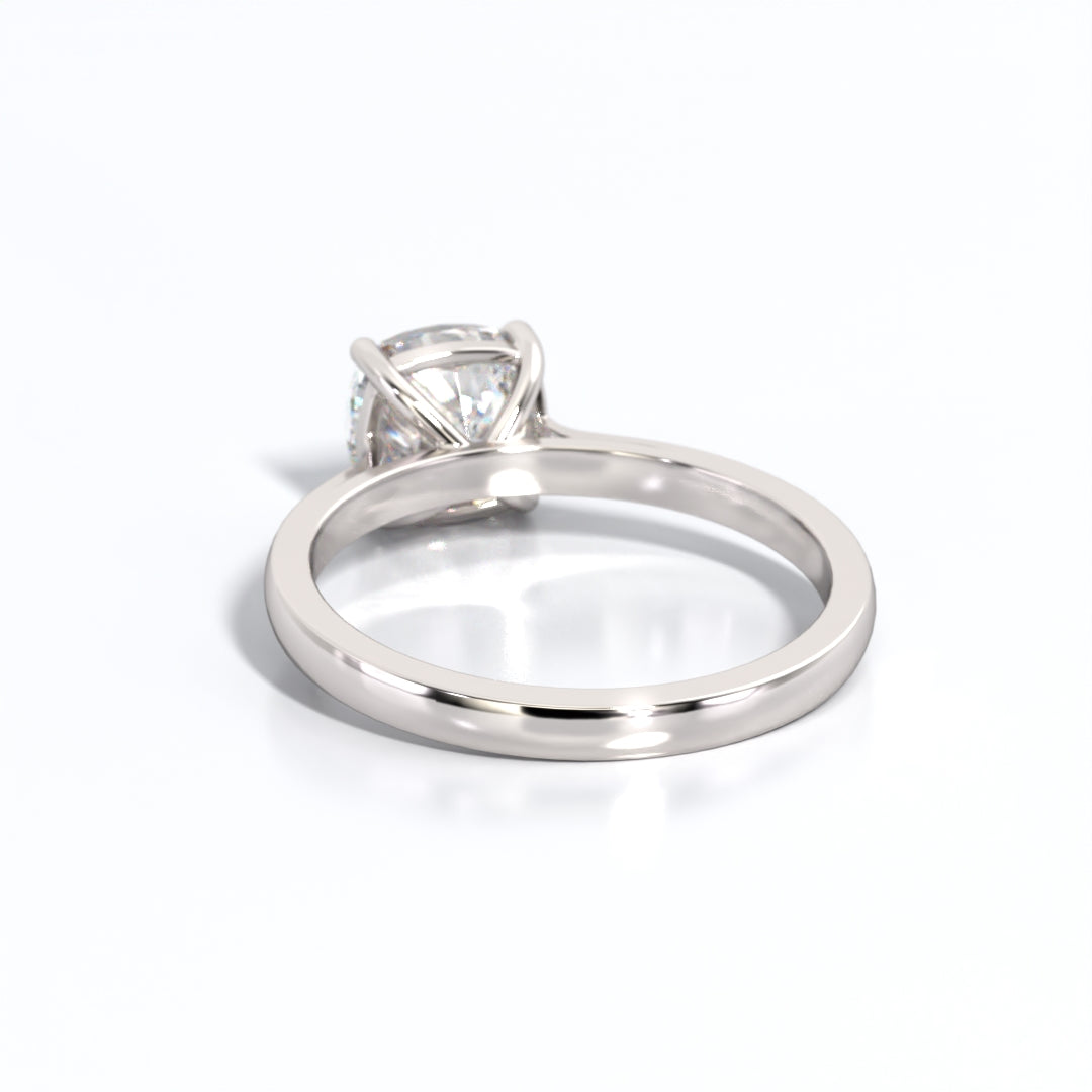 2 ctw Cushion Lab Grown Diamond Solitaire Classic Engagement Ring