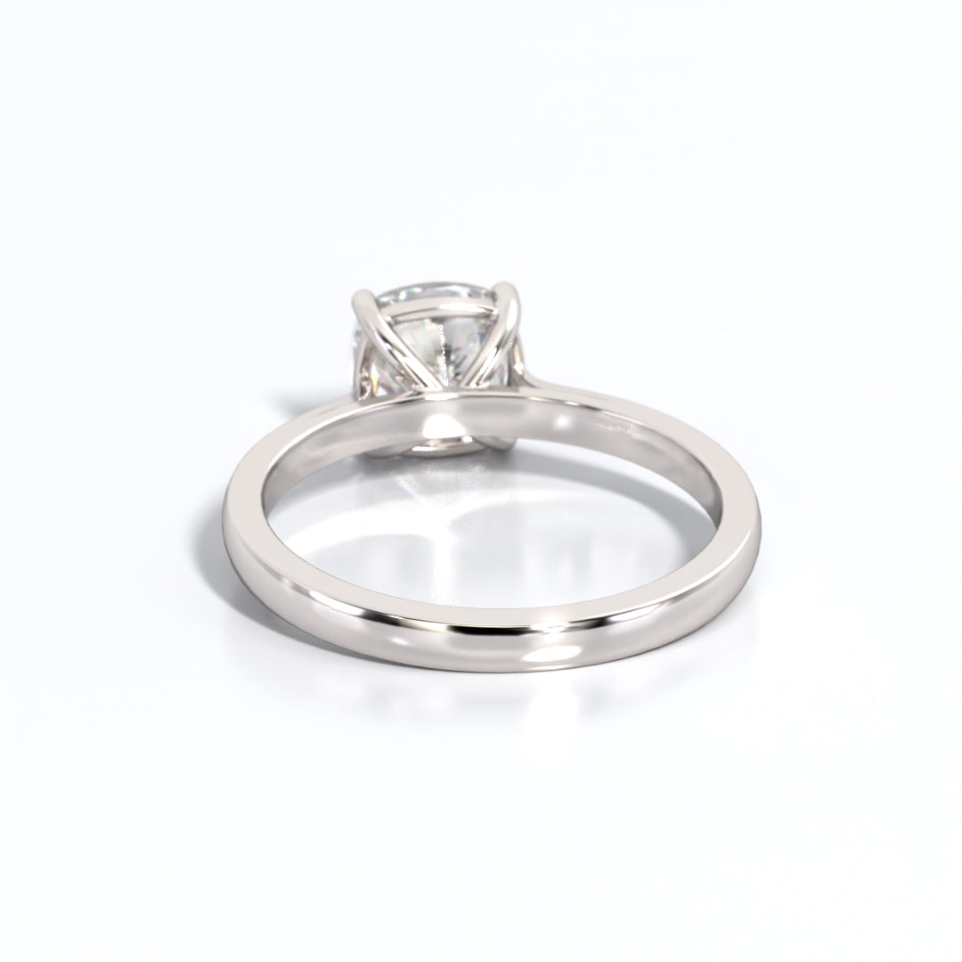 2 ctw Cushion Lab Grown Diamond Solitaire Classic Engagement Ring