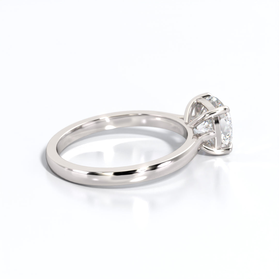 2 ctw Cushion Lab Grown Diamond Solitaire Classic Engagement Ring