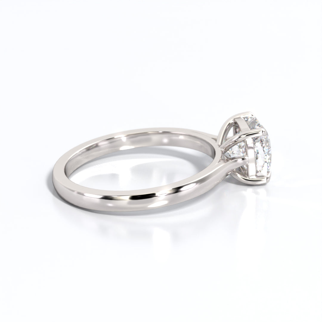 2 ctw Cushion Lab Grown Diamond Solitaire Classic Engagement Ring