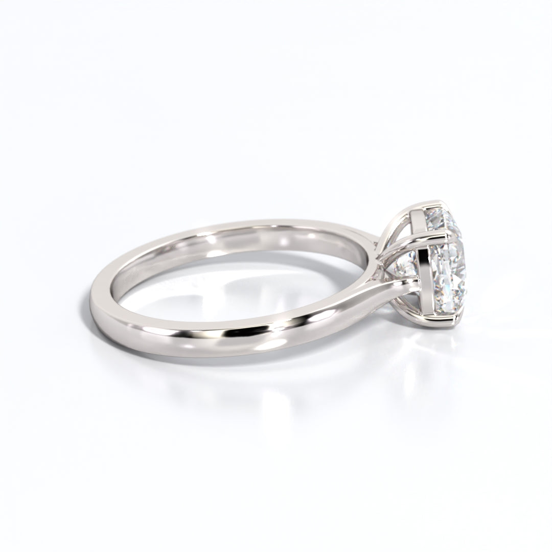 2 ctw Cushion Lab Grown Diamond Solitaire Classic Engagement Ring