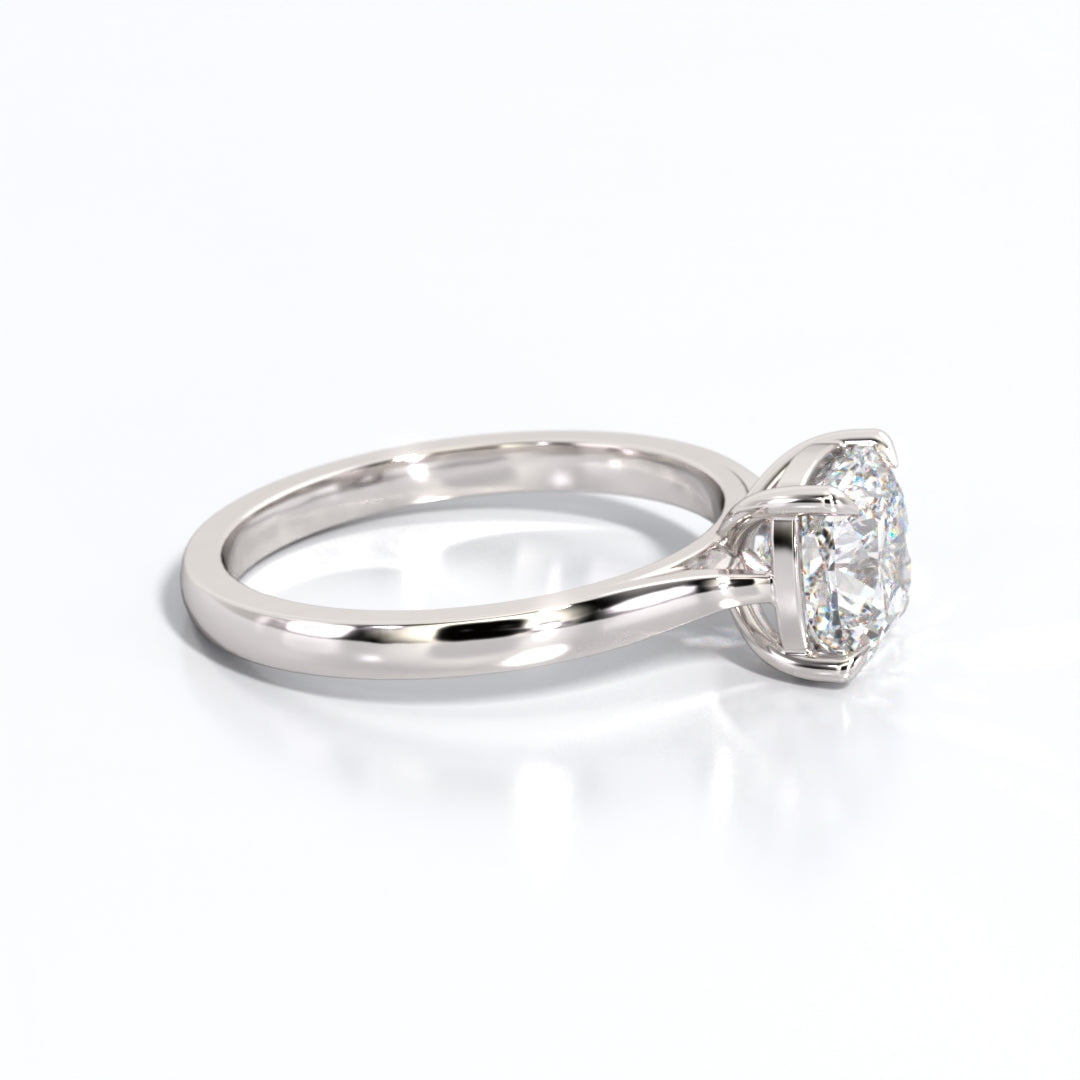 2 ctw Cushion Lab Grown Diamond Solitaire Classic Engagement Ring