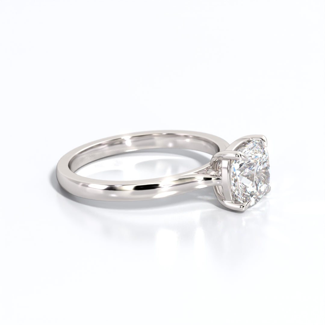 2 ctw Cushion Lab Grown Diamond Solitaire Classic Engagement Ring