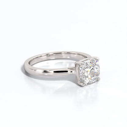 2 ctw Cushion Lab Grown Diamond Solitaire Classic Engagement Ring