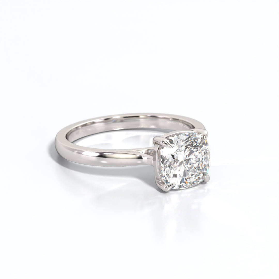 2 ctw Cushion Lab Grown Diamond Solitaire Classic Engagement Ring