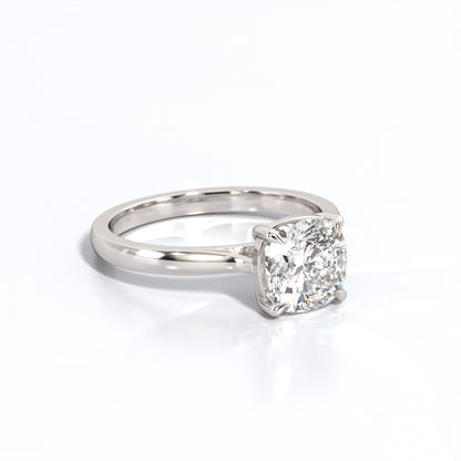 2 ctw Cushion Lab Grown Diamond Solitaire Classic Engagement Ring