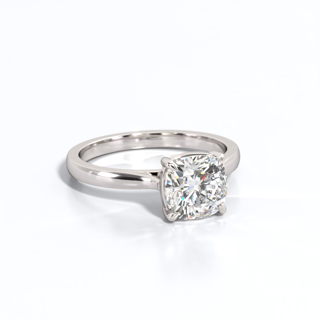 2 ctw Cushion Lab Grown Diamond Solitaire Classic Engagement Ring