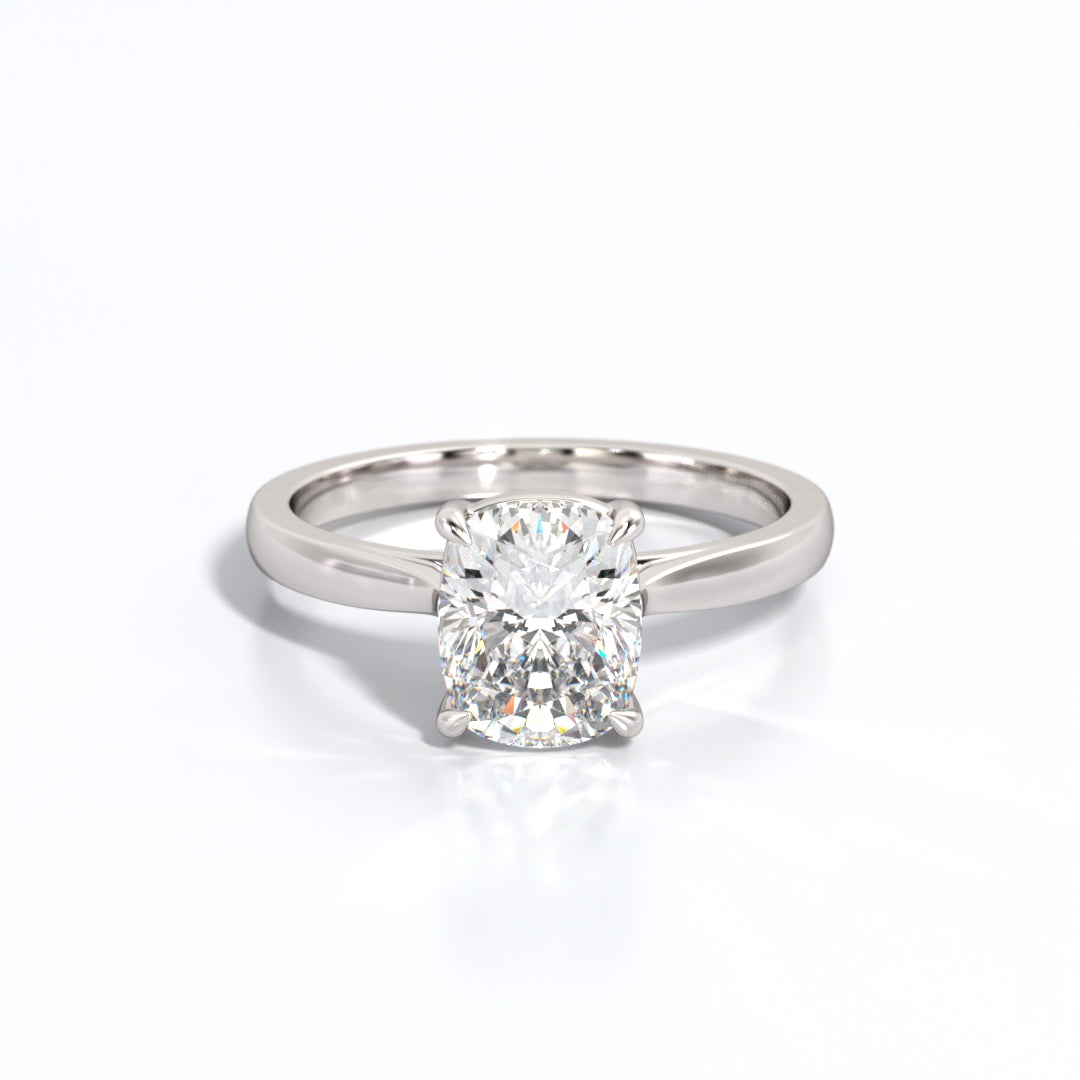 2 ctw Elongated Cushion Lab Grown Diamond Solitaire Classic Engagement Ring