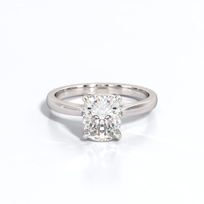 2 ctw Elongated Cushion Lab Grown Diamond Solitaire Classic Engagement Ring