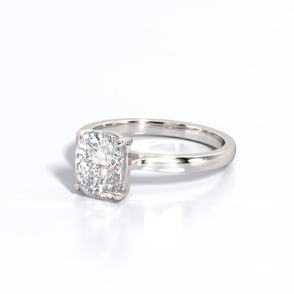 2 ctw Elongated Cushion Lab Grown Diamond Solitaire Classic Engagement Ring