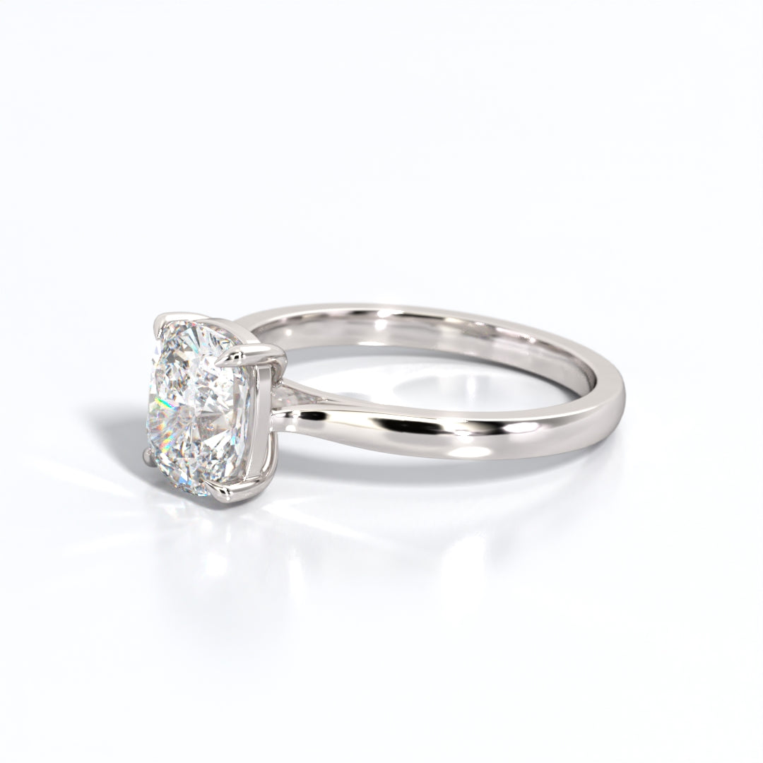 2 ctw Elongated Cushion Lab Grown Diamond Solitaire Classic Engagement Ring