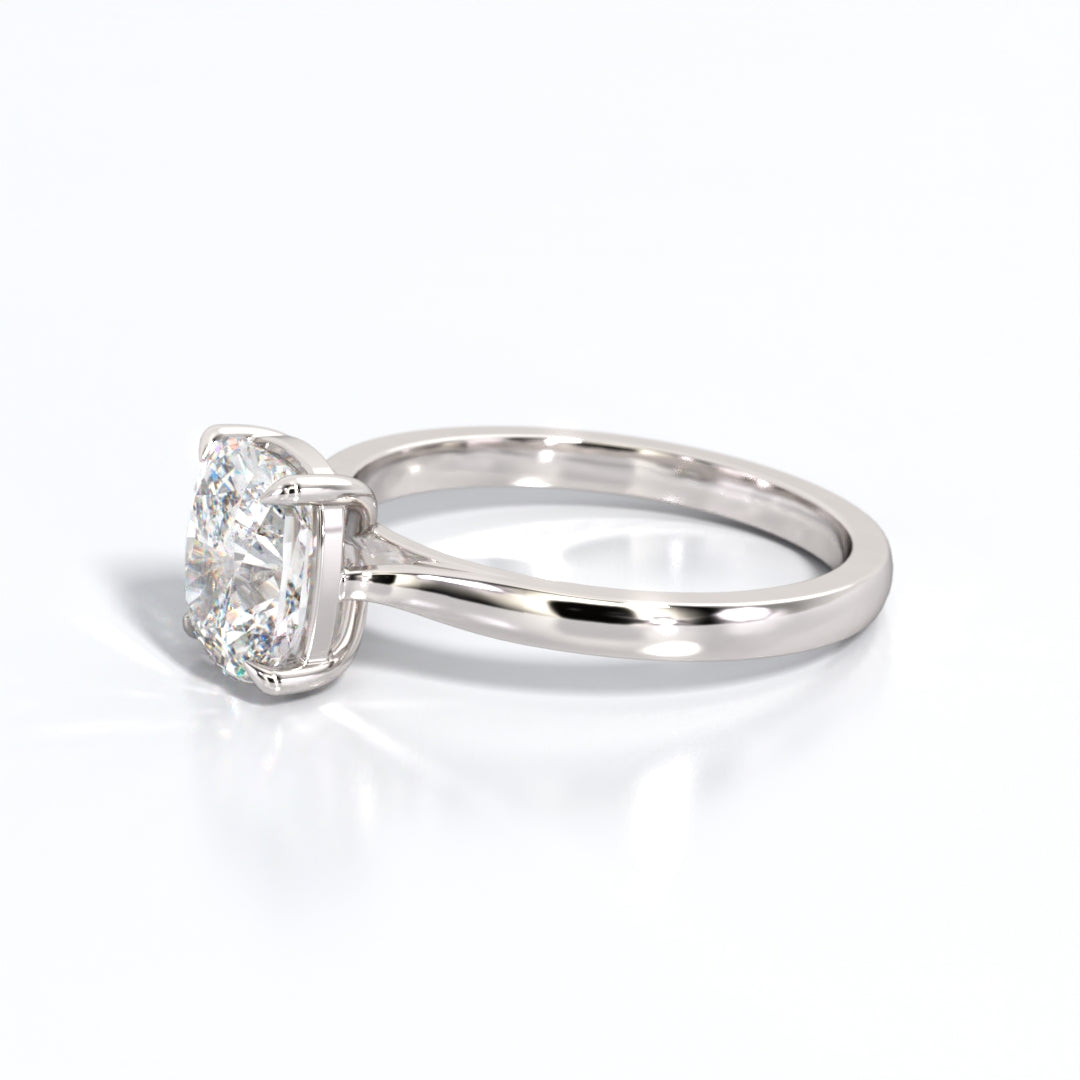 2 ctw Elongated Cushion Lab Grown Diamond Solitaire Classic Engagement Ring