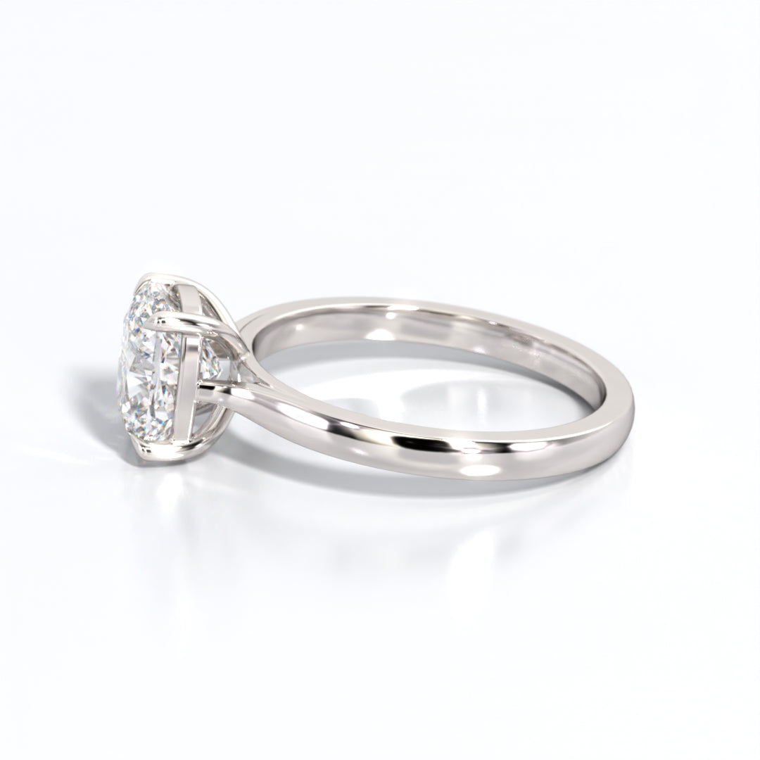 2 ctw Elongated Cushion Lab Grown Diamond Solitaire Classic Engagement Ring