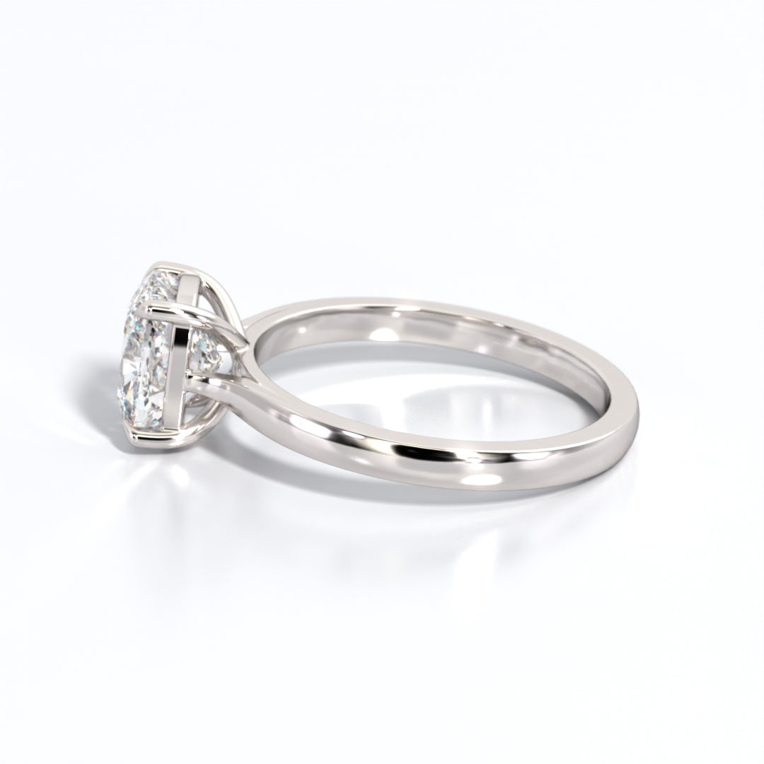 2 ctw Elongated Cushion Lab Grown Diamond Solitaire Classic Engagement Ring