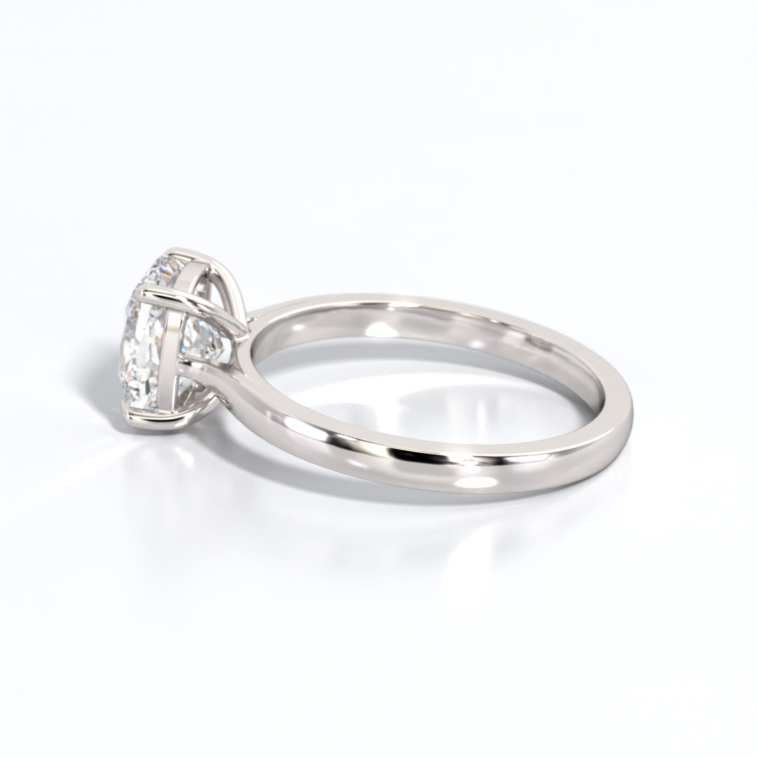 2 ctw Elongated Cushion Lab Grown Diamond Solitaire Classic Engagement Ring