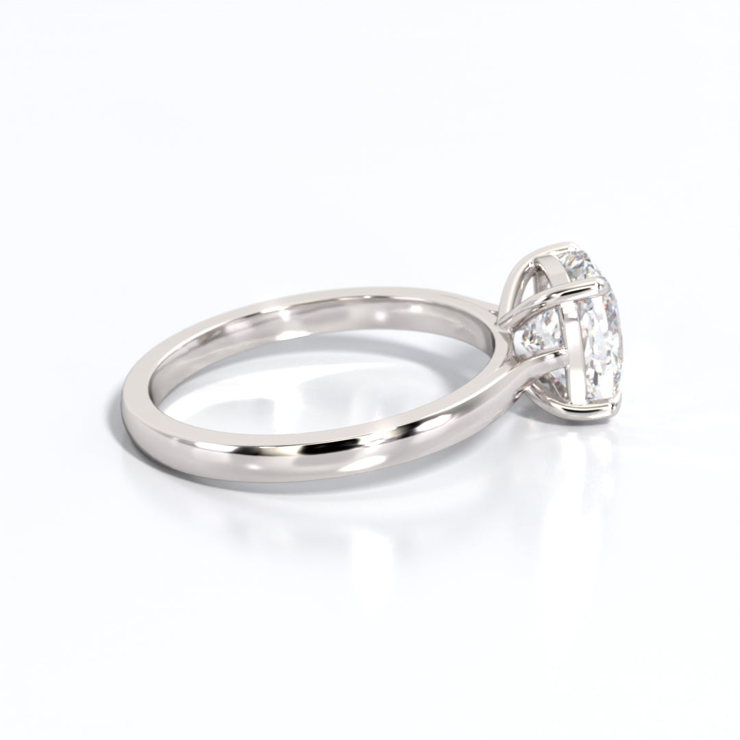 2 ctw Elongated Cushion Lab Grown Diamond Solitaire Classic Engagement Ring