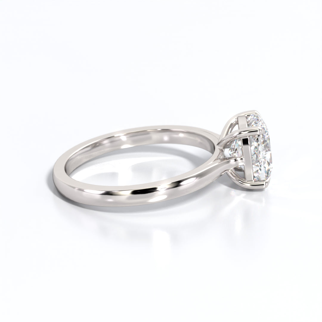 2 ctw Elongated Cushion Lab Grown Diamond Solitaire Classic Engagement Ring