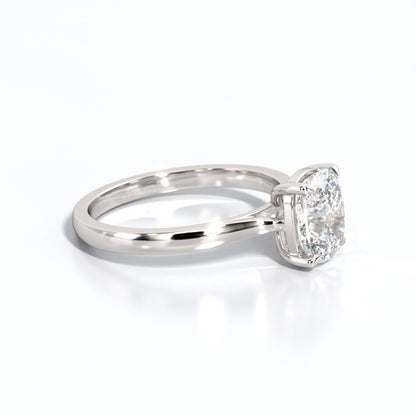 2 ctw Elongated Cushion Lab Grown Diamond Solitaire Classic Engagement Ring