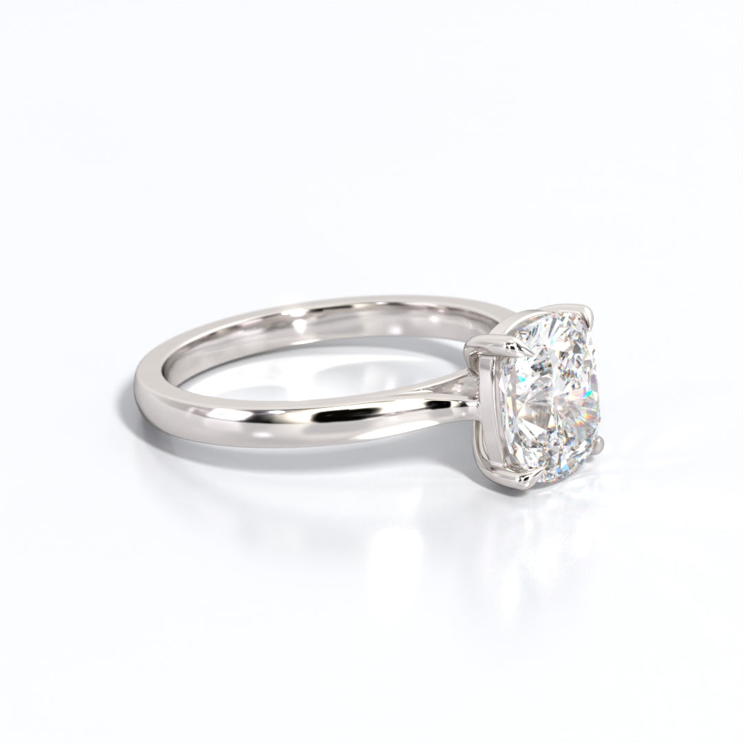 2 ctw Elongated Cushion Lab Grown Diamond Solitaire Classic Engagement Ring