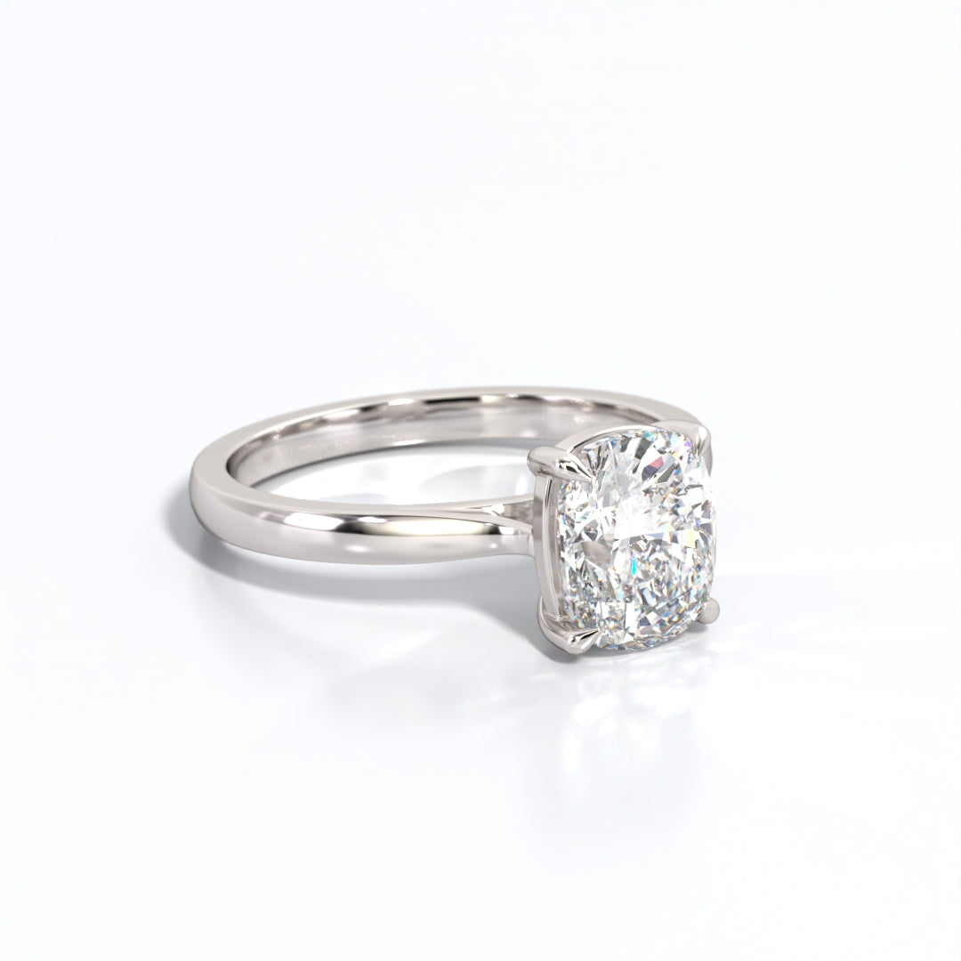 2 ctw Elongated Cushion Lab Grown Diamond Solitaire Classic Engagement Ring