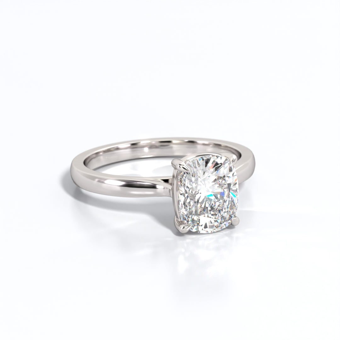 2 ctw Elongated Cushion Lab Grown Diamond Solitaire Classic Engagement Ring