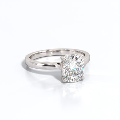 2 ctw Elongated Cushion Lab Grown Diamond Solitaire Classic Engagement Ring