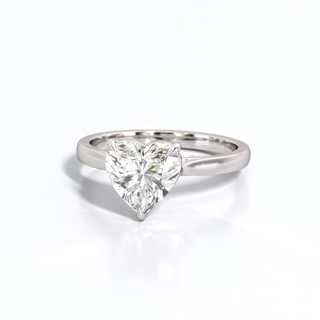 2 ctw Heart Lab Grown Diamond Solitaire Classic Engagement Ring