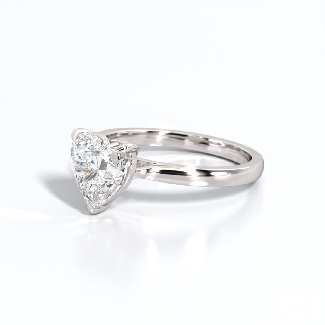 2 ctw Heart Lab Grown Diamond Solitaire Classic Engagement Ring