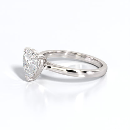 2 ctw Heart Lab Grown Diamond Solitaire Classic Engagement Ring