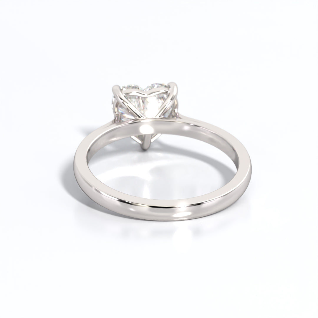 2 ctw Heart Lab Grown Diamond Solitaire Classic Engagement Ring