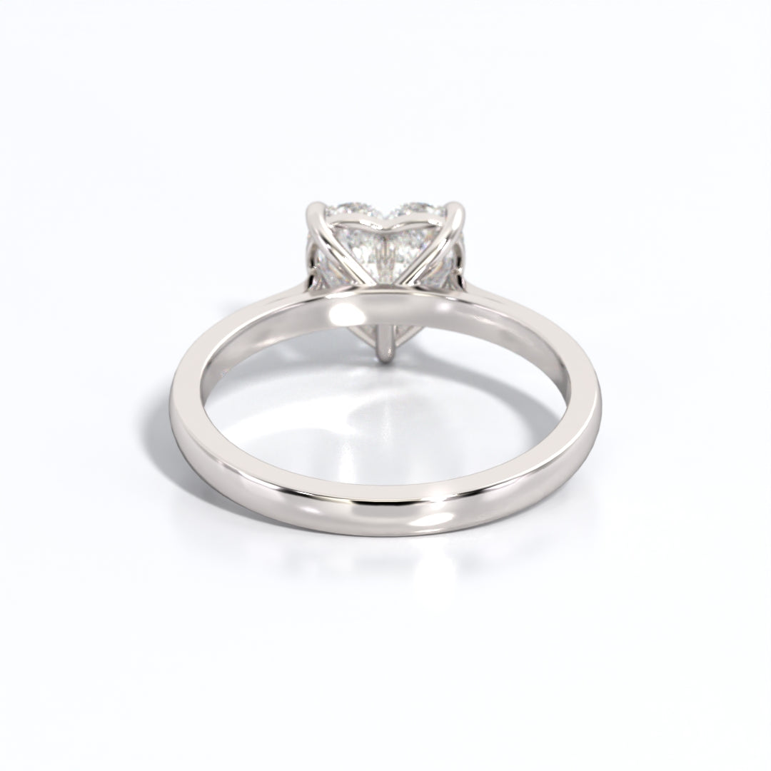 2 ctw Heart Lab Grown Diamond Solitaire Classic Engagement Ring