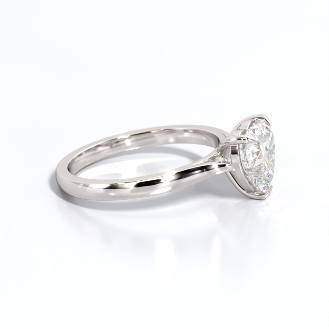 2 ctw Heart Lab Grown Diamond Solitaire Classic Engagement Ring