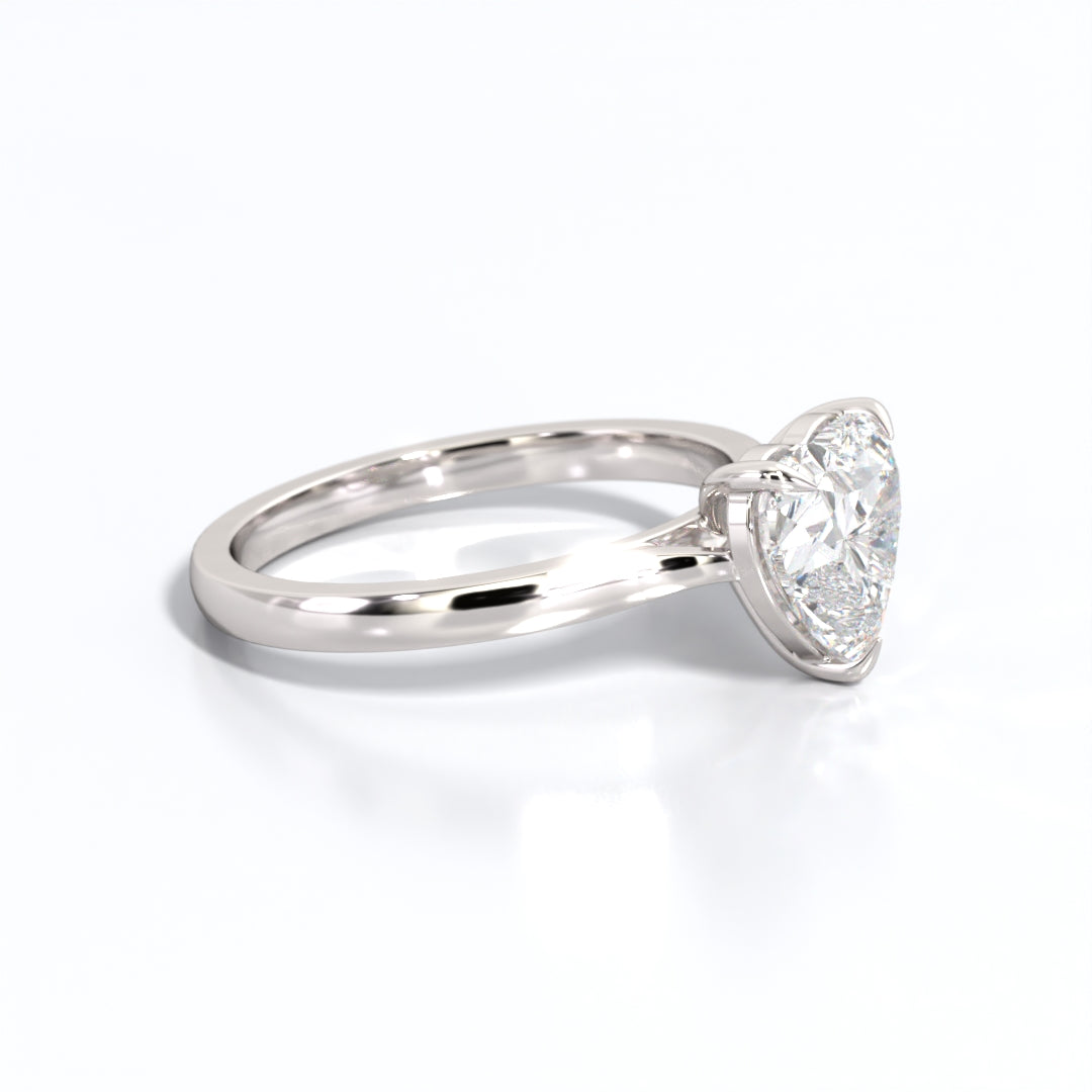 2 ctw Heart Lab Grown Diamond Solitaire Classic Engagement Ring