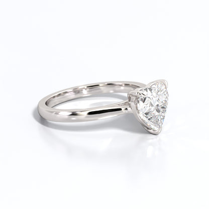 2 ctw Heart Lab Grown Diamond Solitaire Classic Engagement Ring