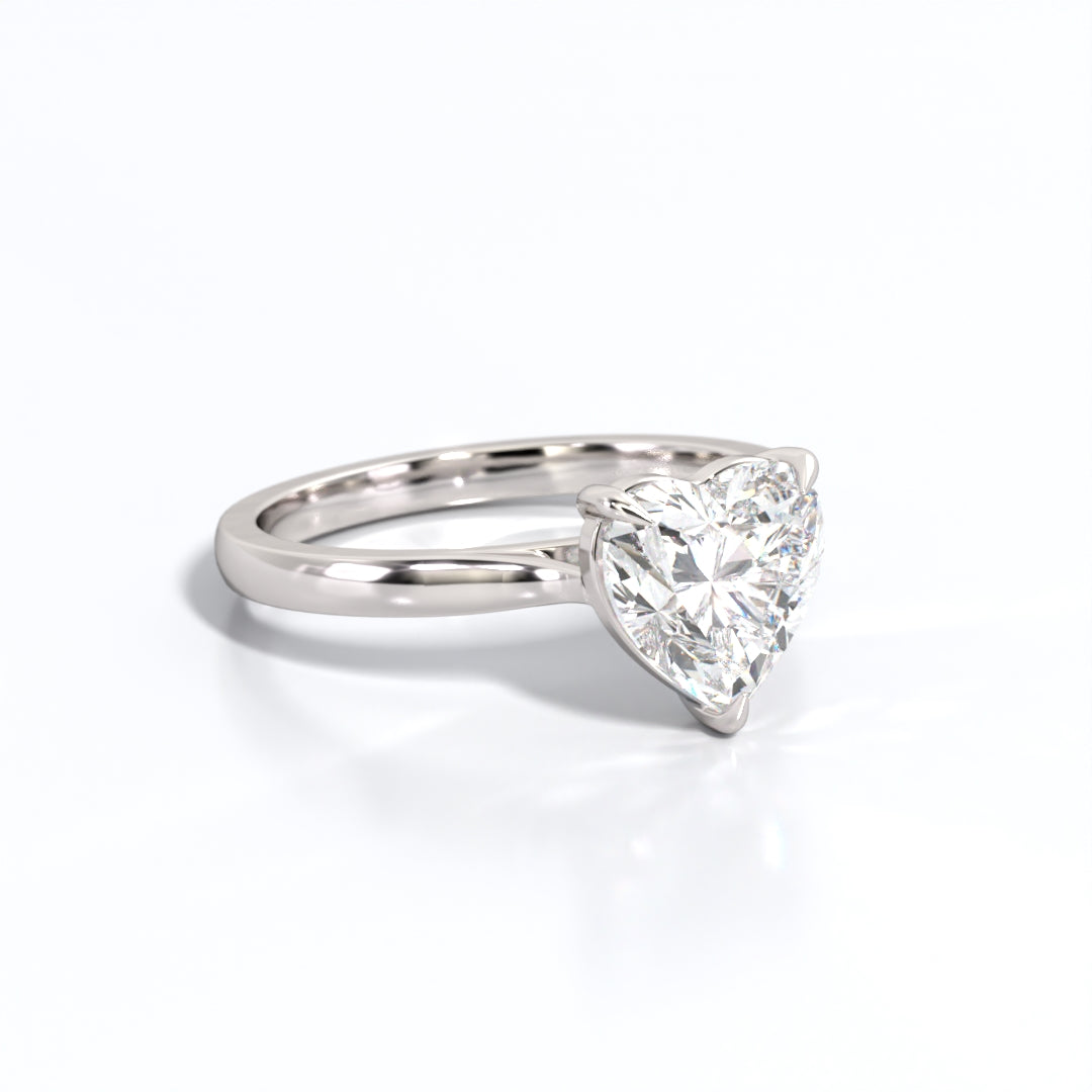 2 ctw Heart Lab Grown Diamond Solitaire Classic Engagement Ring