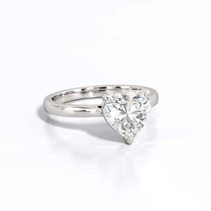 2 ctw Heart Lab Grown Diamond Solitaire Classic Engagement Ring