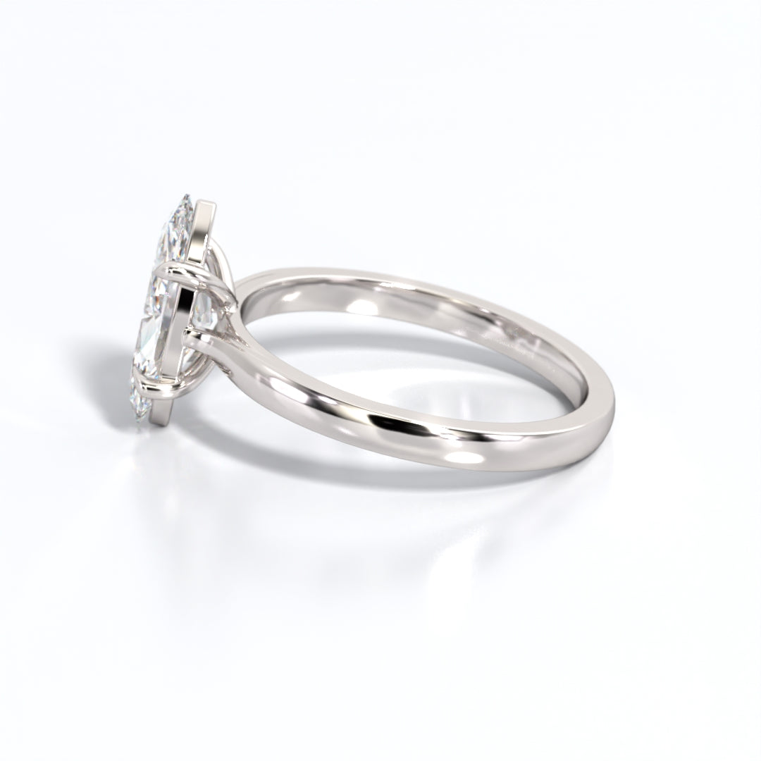 2 ctw Marquis Lab Grown Diamond Solitaire Classic Engagement Ring