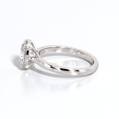 2 ctw Oval Lab Grown Diamond Solitaire Classic Engagement Ring