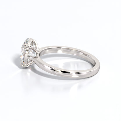 2 ctw Oval Lab Grown Diamond Solitaire Classic Engagement Ring