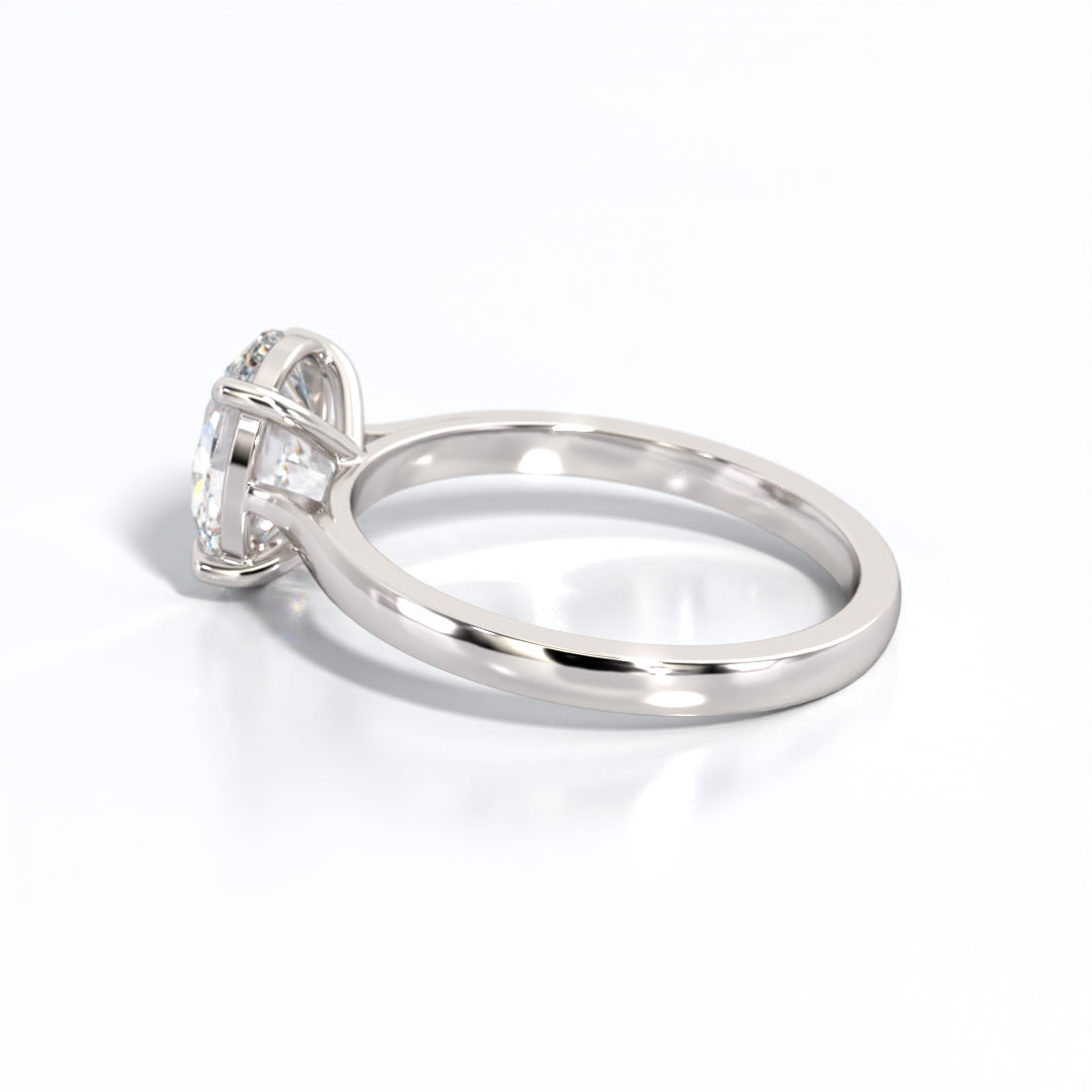 2 ctw Oval Lab Grown Diamond Solitaire Classic Engagement Ring