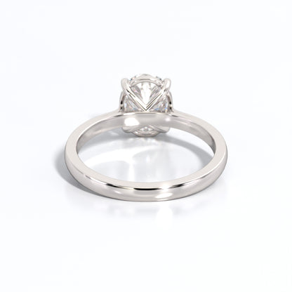 2 ctw Oval Lab Grown Diamond Solitaire Classic Engagement Ring