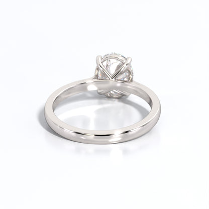 2 ctw Oval Lab Grown Diamond Solitaire Classic Engagement Ring