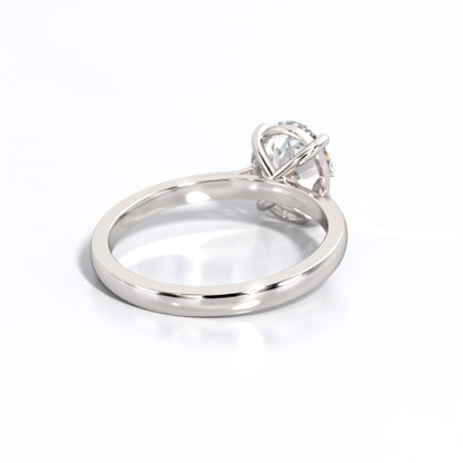 2 ctw Oval Lab Grown Diamond Solitaire Classic Engagement Ring