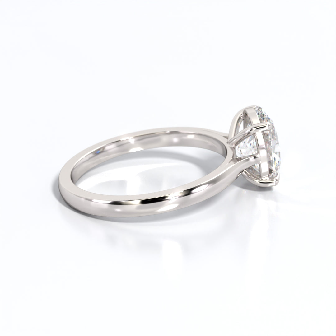 2 ctw Oval Lab Grown Diamond Solitaire Classic Engagement Ring