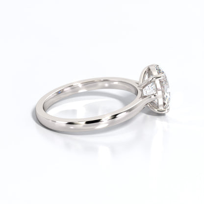 2 ctw Oval Lab Grown Diamond Solitaire Classic Engagement Ring