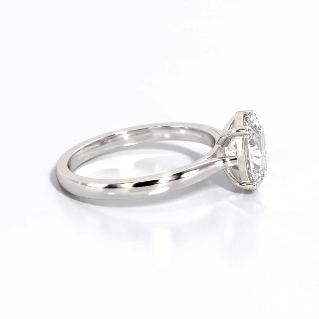 2 ctw Oval Lab Grown Diamond Solitaire Classic Engagement Ring