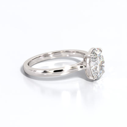 2 ctw Oval Lab Grown Diamond Solitaire Classic Engagement Ring