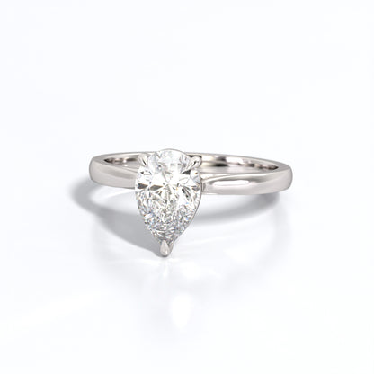 2 ctw Pear Lab Grown Diamond Solitaire Classic Engagement Ring