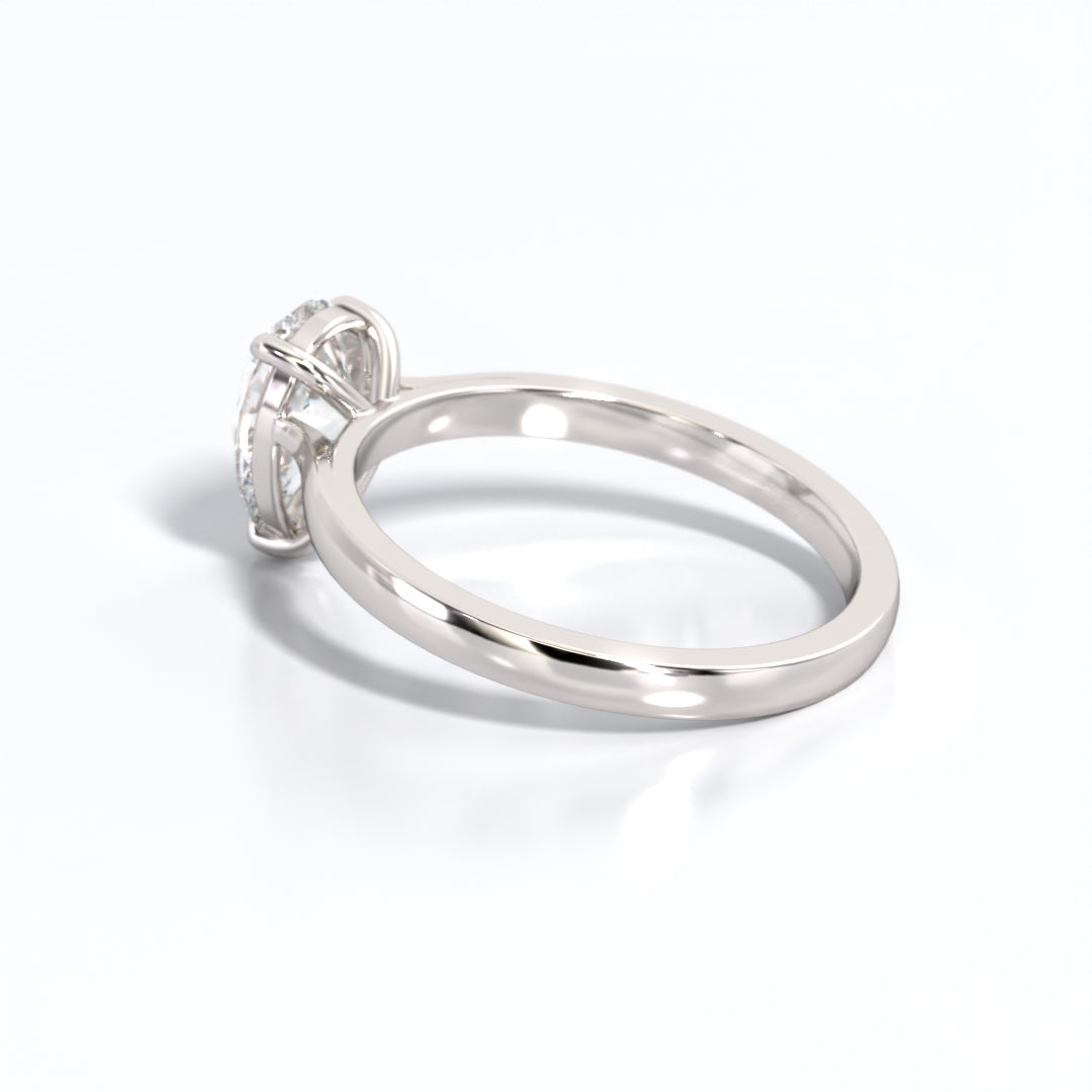 2 ctw Pear Lab Grown Diamond Solitaire Classic Engagement Ring